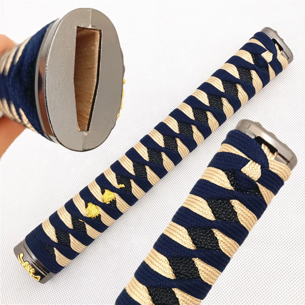 26cm HandMade two-tone Handle Tsuka For Japanese Sword Samurai Katana Fittings