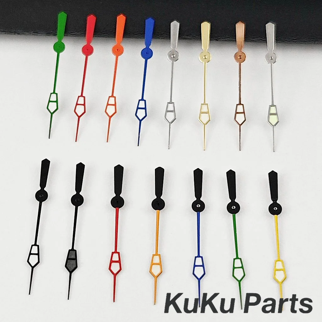 NH35 Tauchen Second Hand 12,5 MM Silber Gold Schwarz Rot Grün Blau Hände Leuchtende Uhren Nadeln Fit NH34 NH35 NH36 NH38 Bewegung