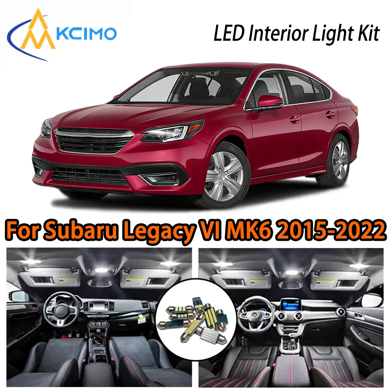 

Daily Use LED Interior Lights For Subaru Legacy VI MK6 2015-2022, Two Colors Super Bright Easy Install