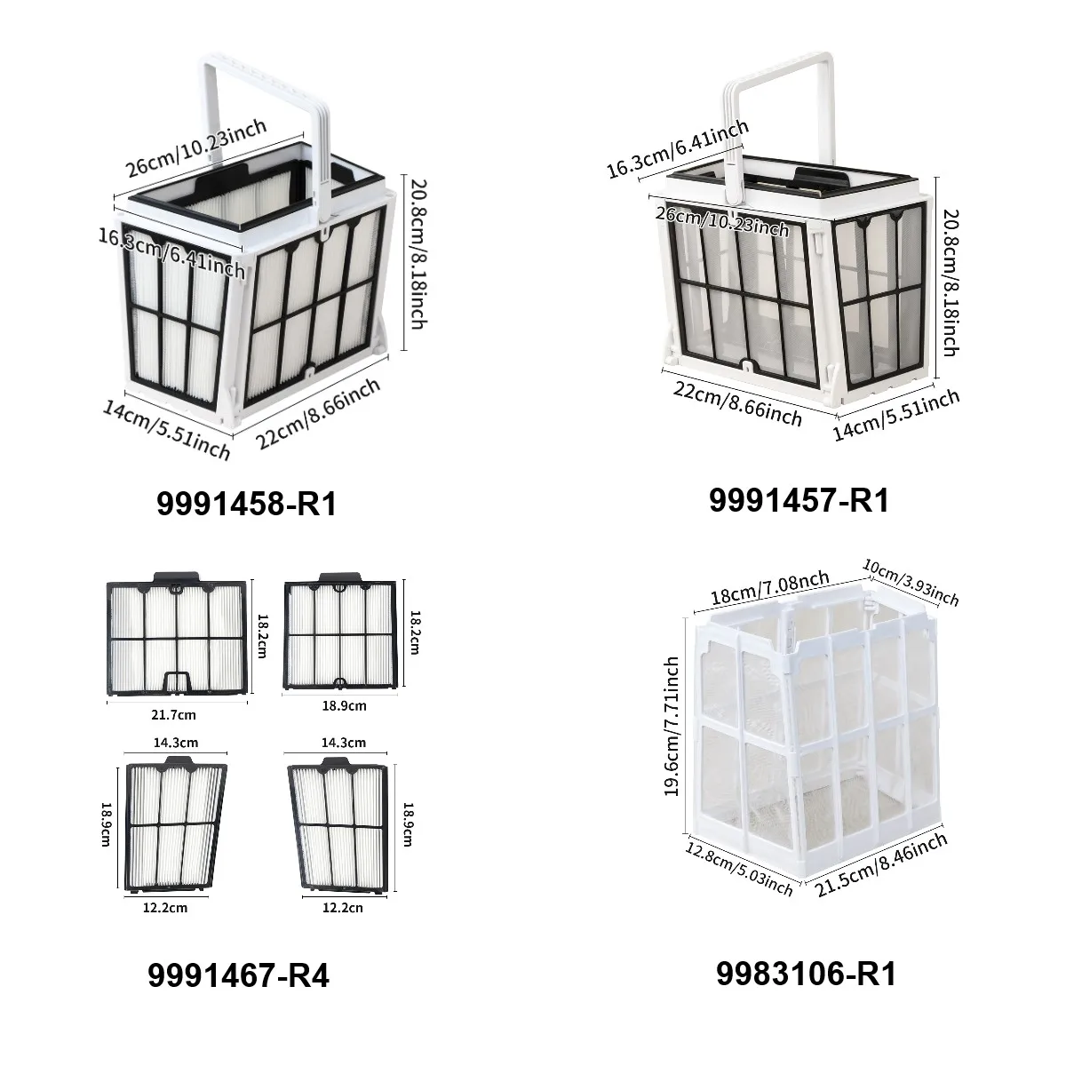 Nautilus CC Pro Filter Basket For Dolphin Proteus DX4 Plus, Advantage Ultra, S200 S400 M600 E30 E35 T35 T45 Robotic Pool Cleaner image 2