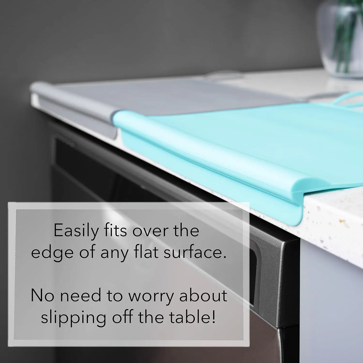Waterproof Silicone Placemat with Teething Bumper, BPA-Free, Dishwasher-Safe (Sage Green)