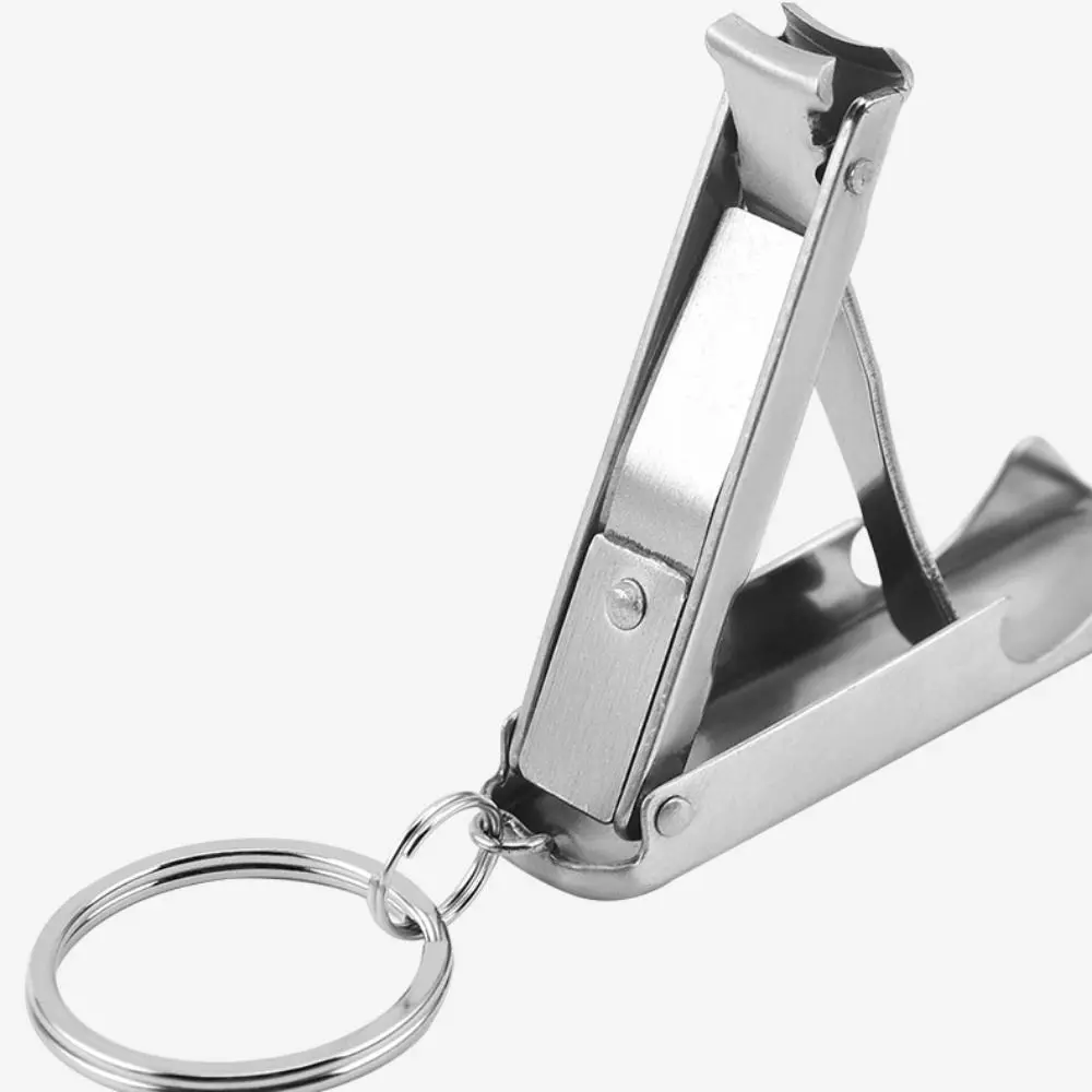 Ultra-thin Outdoor Tool Ring Foldable Stainless File Opener Clippers Toe EDC Bottle Opener Hand Nail Cutter Foldable Cutter