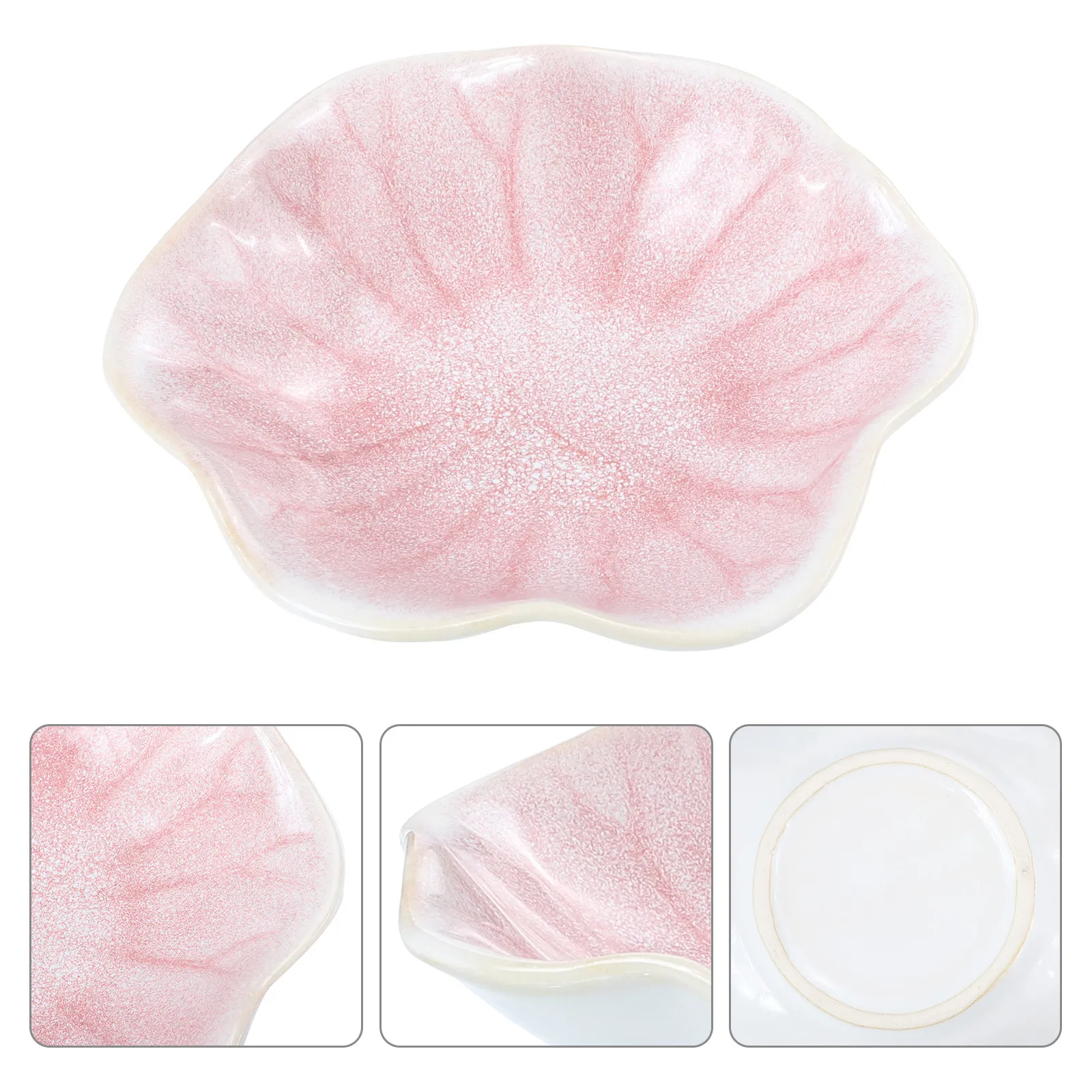 

Ceramic Jewelry Plate Small Lotus Leaf Design Jewelry Organizer Ring Storage Holder Bracelets Display Tray Trinket Dish