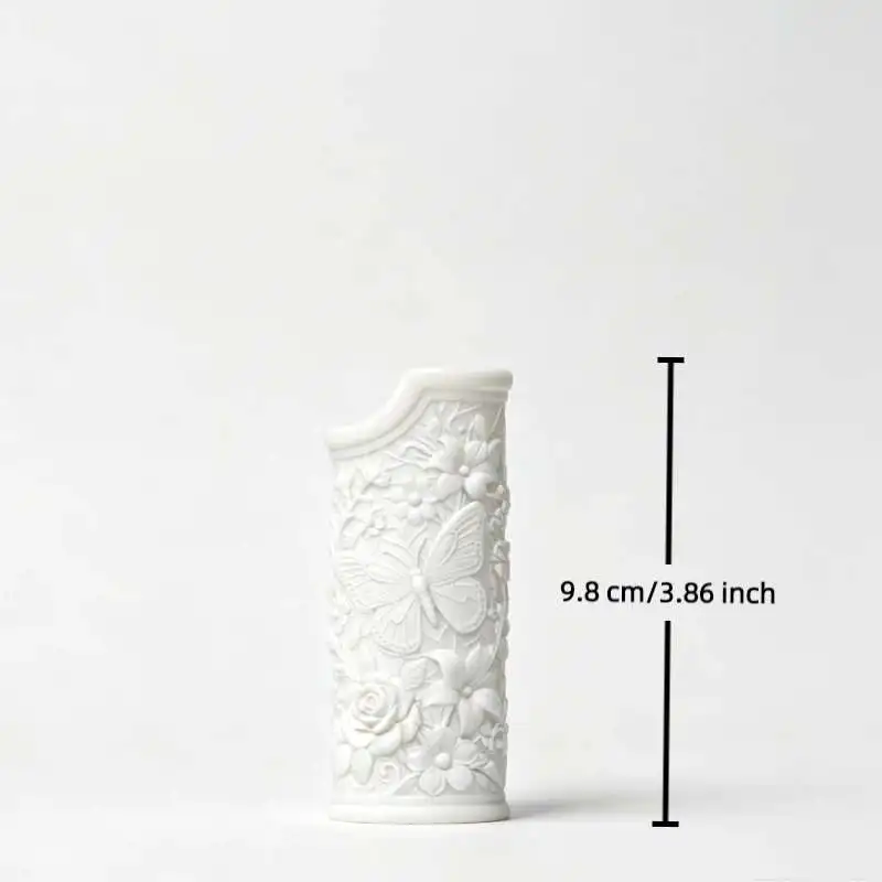 Print Butterfly Texture Lighter Case Anti Scratch Pocket Lighter Protector Outdoor Carry Small Storage Cover