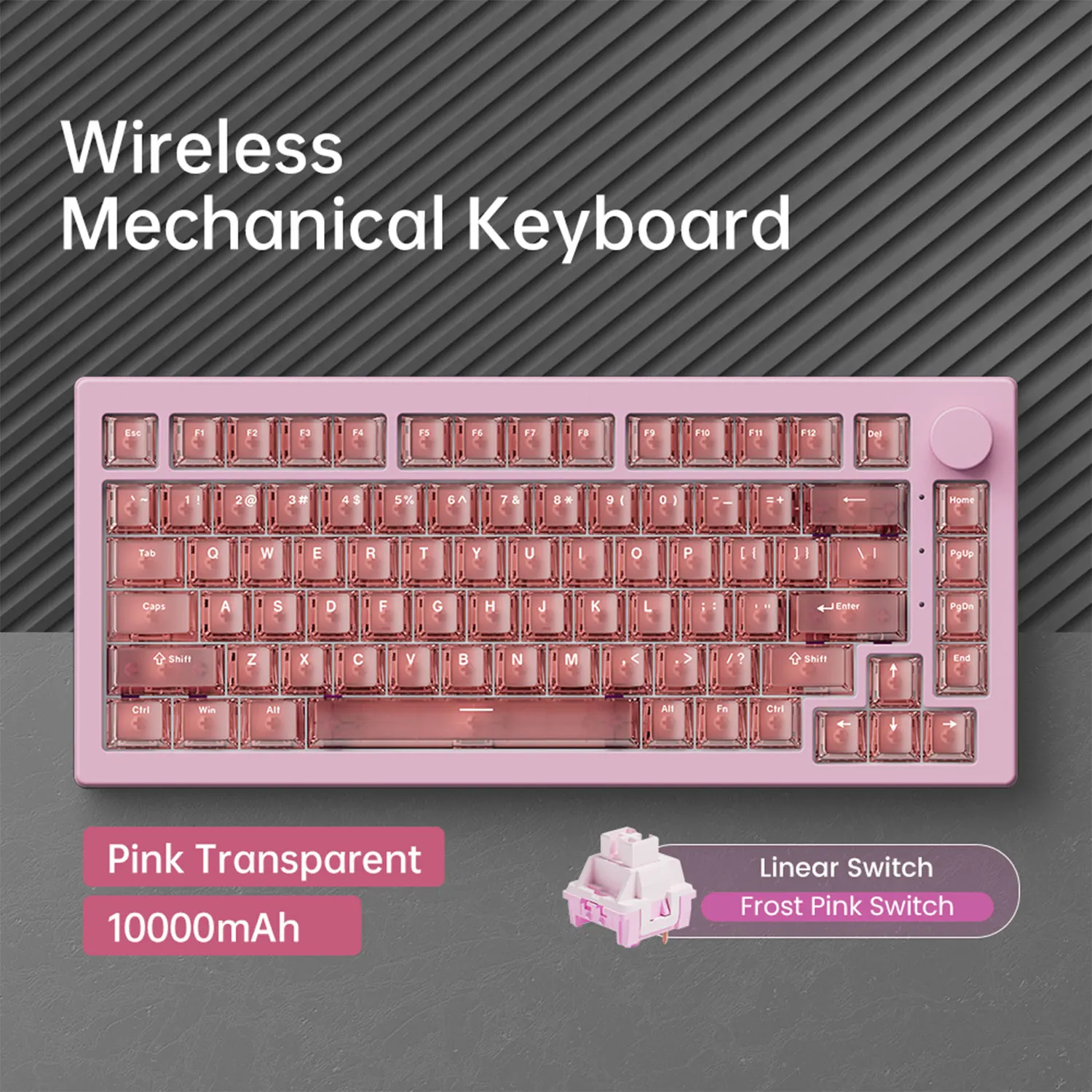 Akko 5075 V3 75% mechanisch toetsenbord 8000/10000 mAh 2,4 GHz Draadloos/bekabeld Type-C/BT 5.0 Hot Swap RGB-pakking voor gaming typen