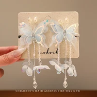 New Spring Fashion Butterfly Flower Tassel Hair Clips For Women Girls Kids Toddler Sweet Hair Barrettes Styling Hair Accessories - Image 5