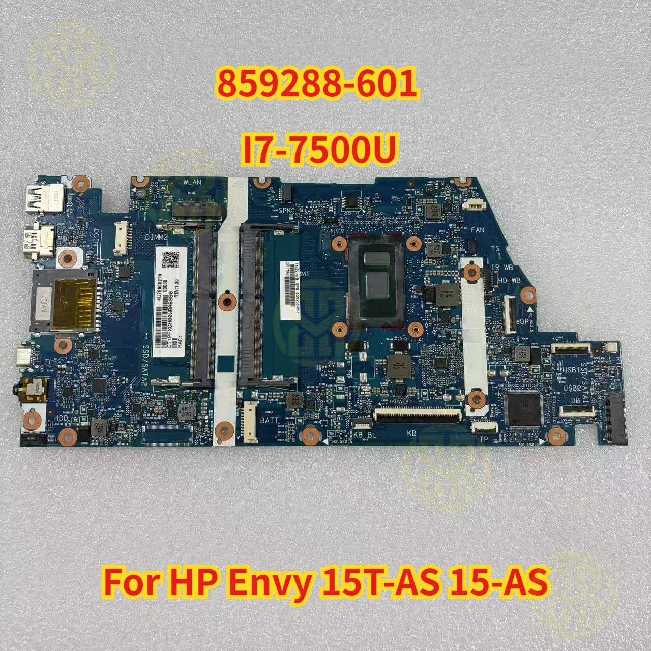 

859288-601 для ноутбука HP Envy 15T-AS 15-AS, материнская плата TPN-I125 VANILLA1-6050A2857201-MB-A03 с процессором I7-7500U, тест в порядке