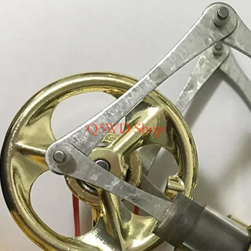 Q5WD Stirling Double Engine Motor Model Experiment Engine Model Educational Toy Electricity Generator