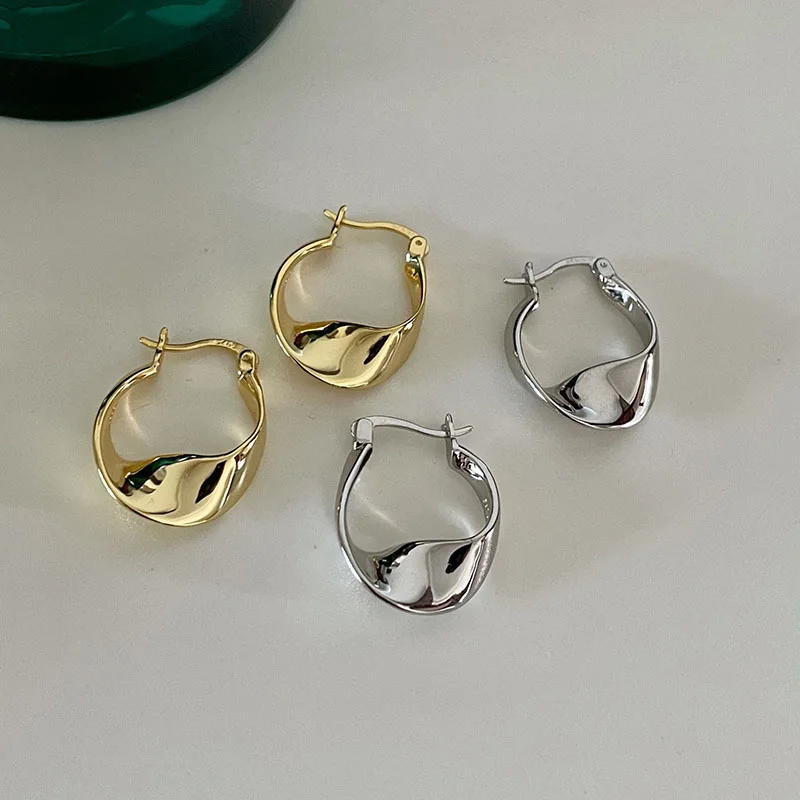 New 925 Sterling Silver Irregular Shape Earrings Charming Personalised Fashion Earrings Birthday Gift for Women Fine Jewellery
