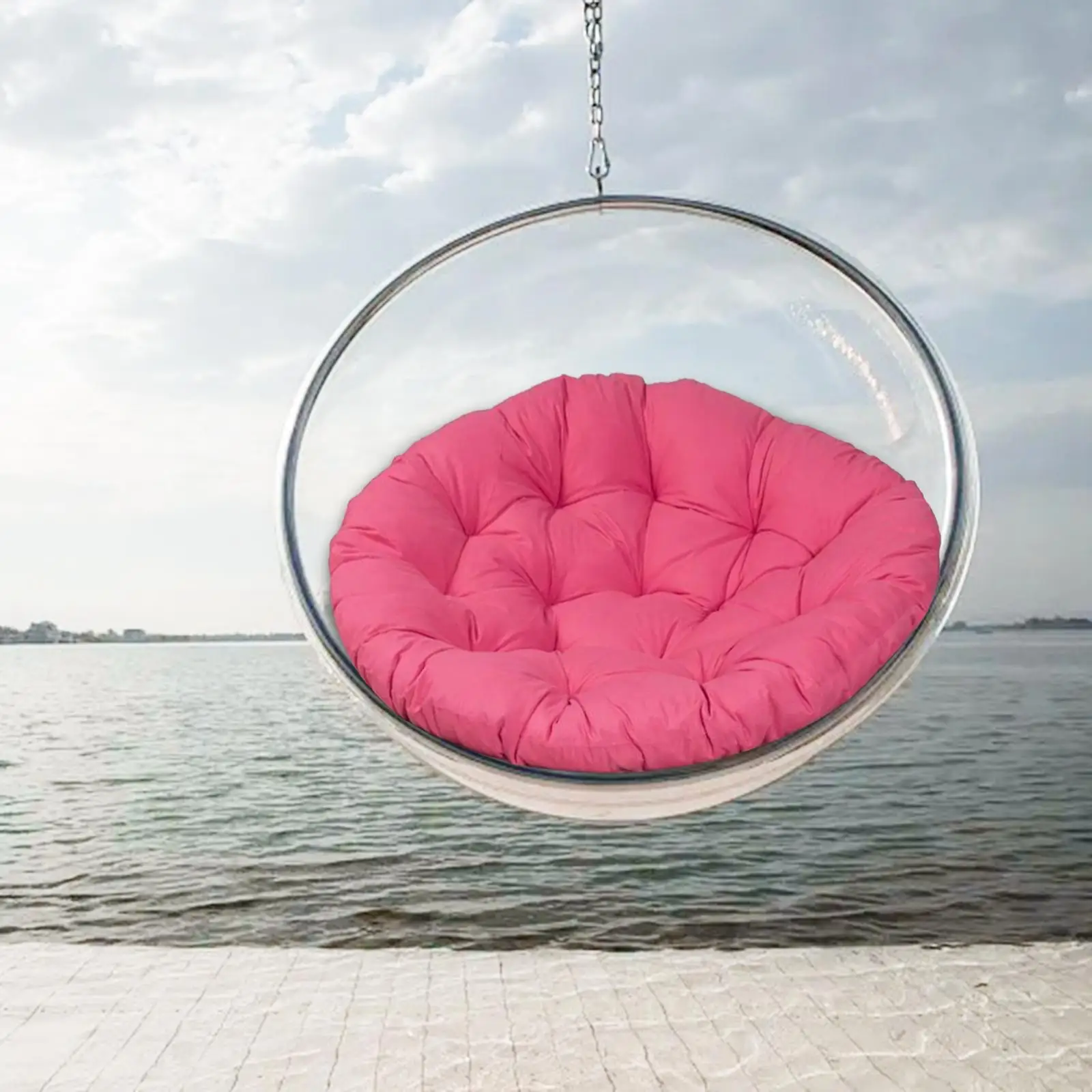 Hanging Basket Chair Cushion Round Swing Chairs Pad for Office Hanging Chair