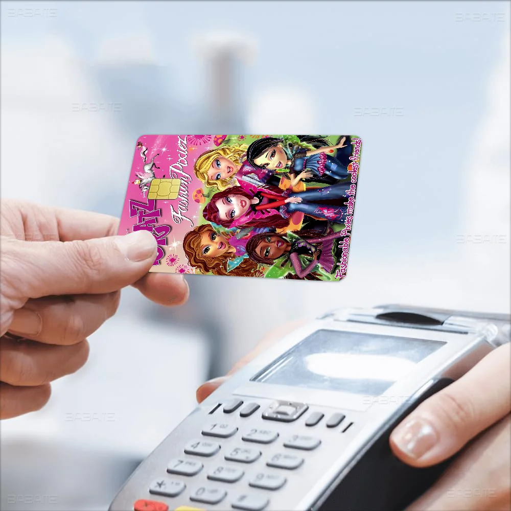 Bratz Doll Classic Anime Cartoon Credit Card Skin Stickers For Bank Card Bus Metro Card Sticker Waterproof Women Gift