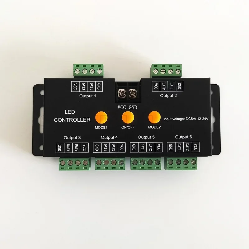 Imagem -04 - Módulos de Controle Bluetooth App Led Pixel Controller Controlador Remoto de Música 17key Ws2811 Ws2812 Sk6812 6ch