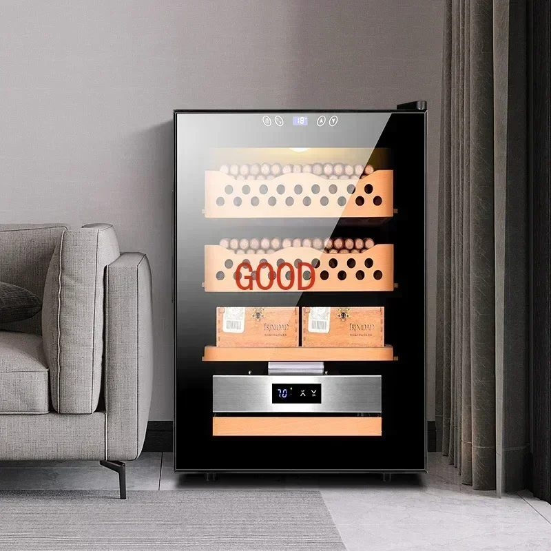 

50C1 Intelligent Constant Temperature And Humidity Large Capacity Cigar Cabinet Cedar Wood Small Home Embedded Wine Cabinet