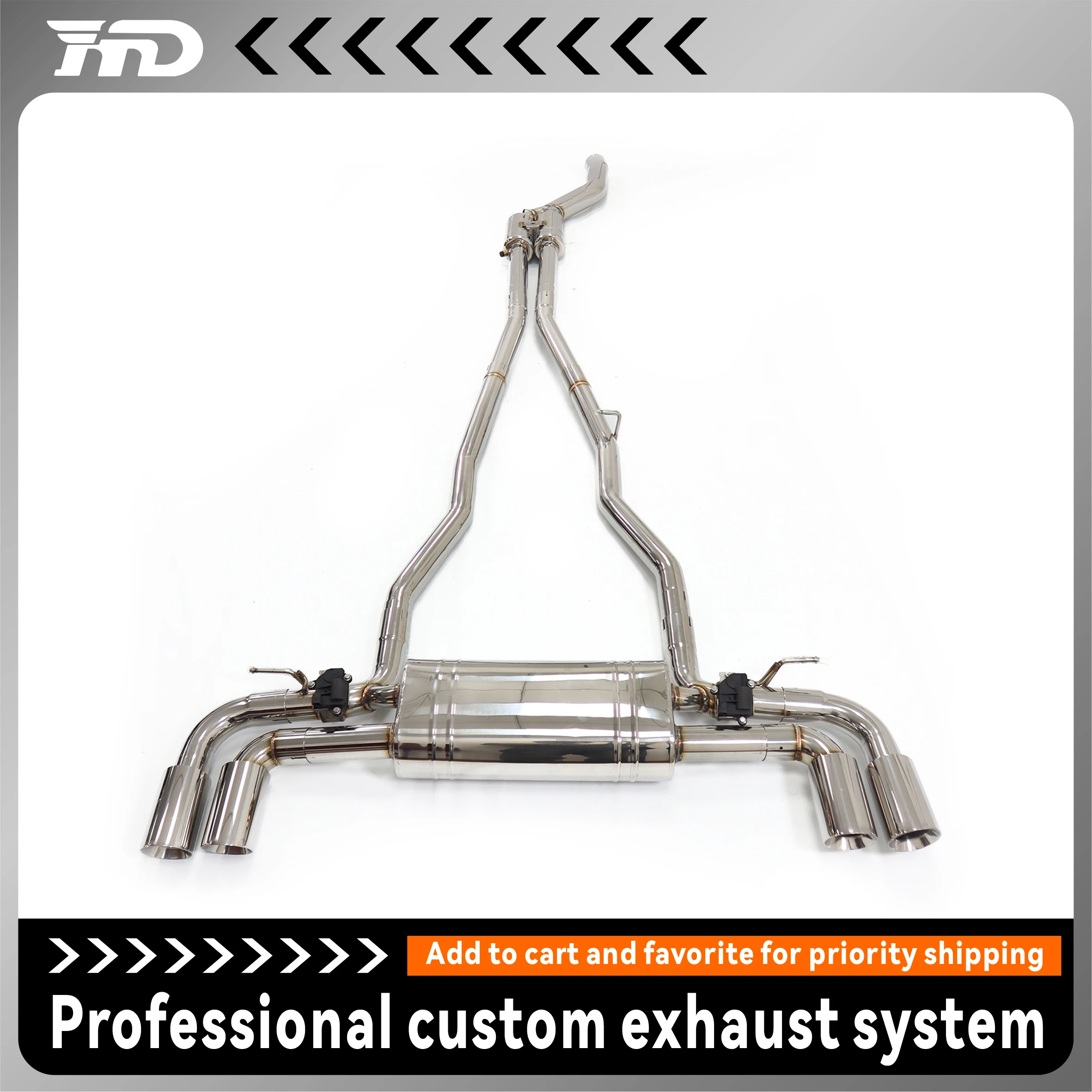 HMD performance catback for BMW 540I G30 3.0T stainless steels Exhaust system With electronic valve tips Auto Parts