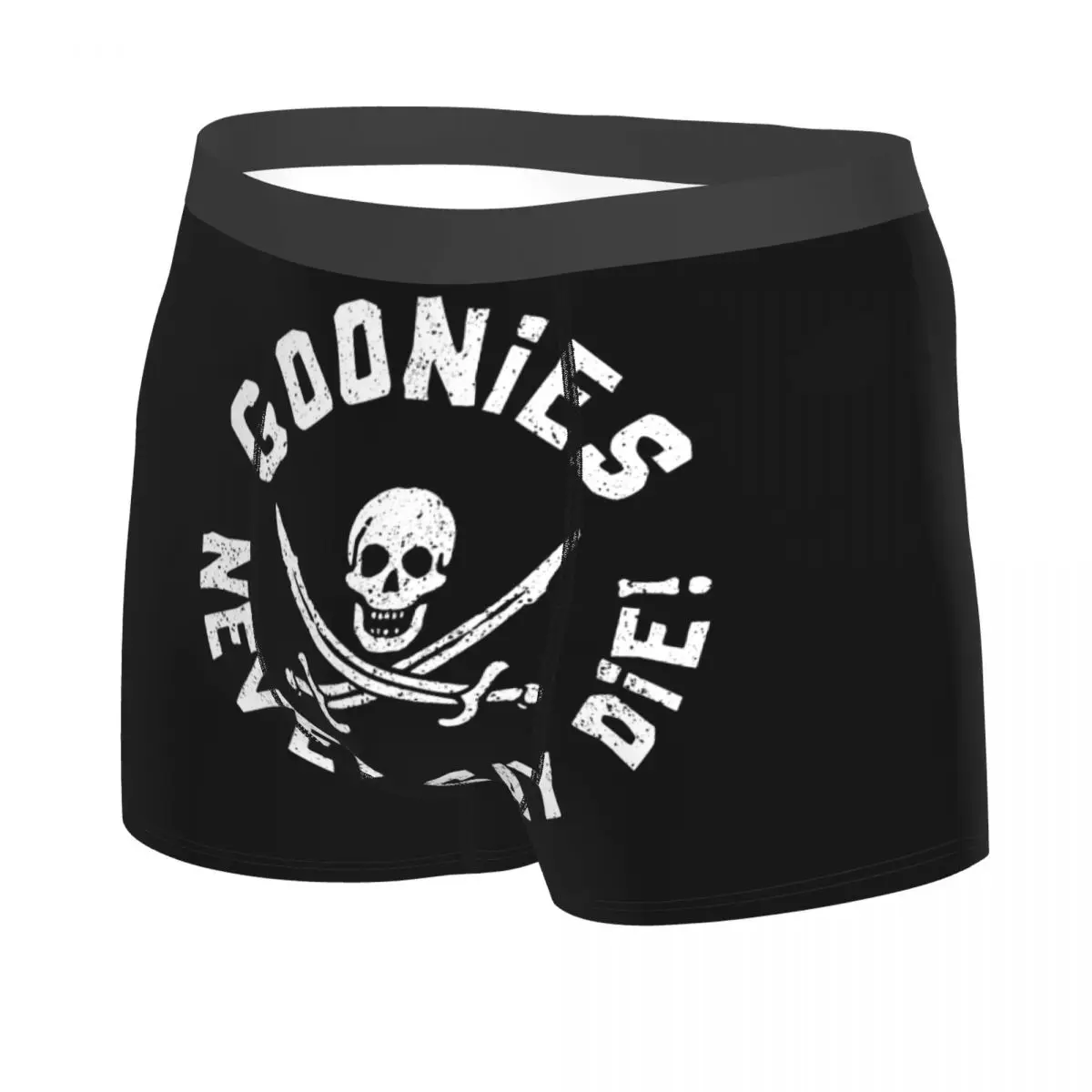 Custom The Goonies Boxer Shorts For Homme 3D Print Never Say Die Sloth Chunk Fratelli Skull Pirate Underwear Panties Underpants