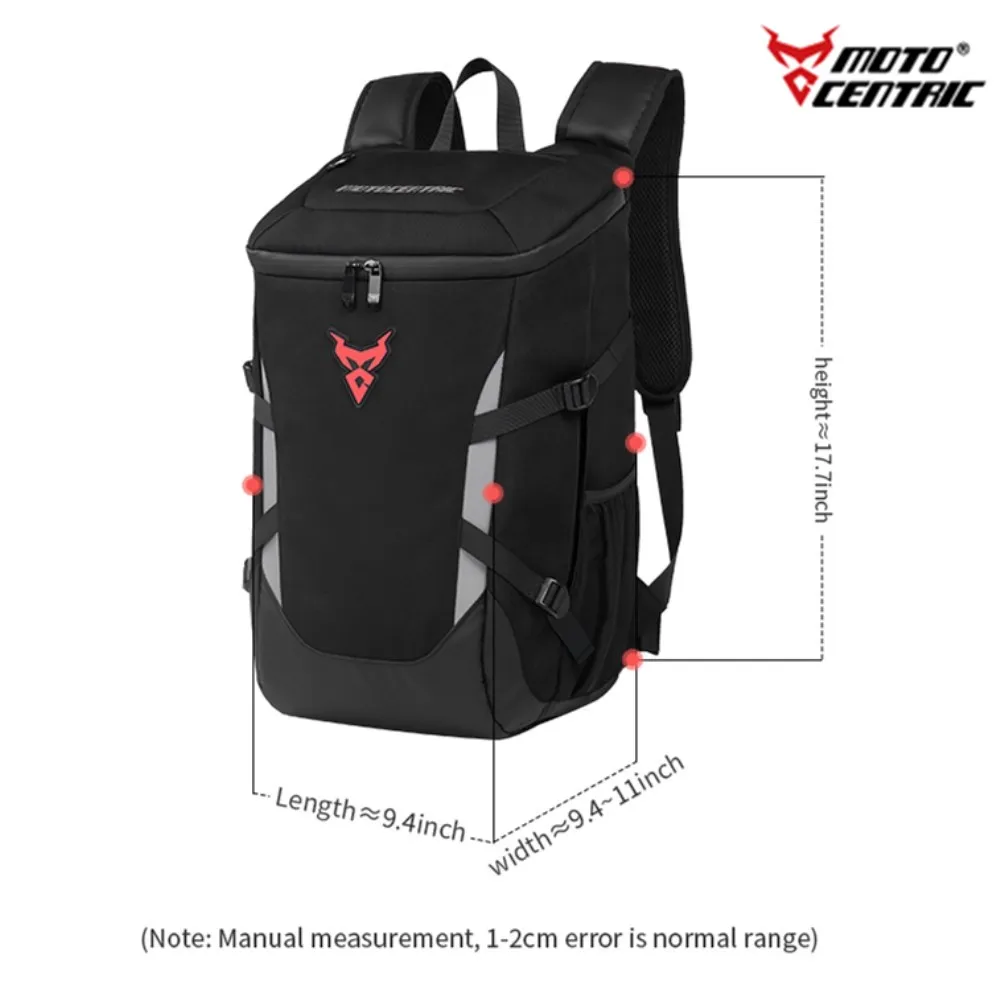 MOTOCENTRIC 2024 New Motorcycle Backpack Waterproof Outdoor Sports Riding Helmet Locomotive Backpack Business Travel  Laptop Bag