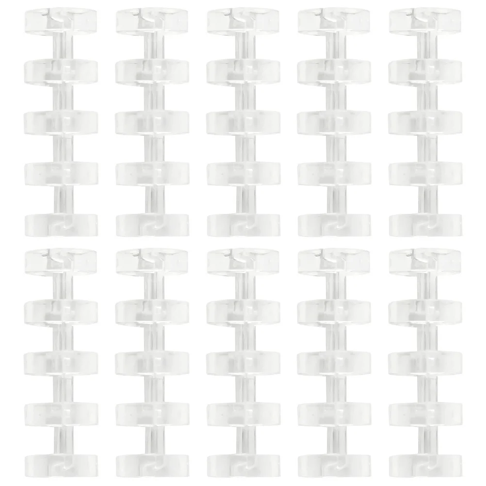 10Pcs Segmented Binder Smooth Edge Loose Leaf Binder for Creative Scrapbooking Journaling Stationery Organization Tool