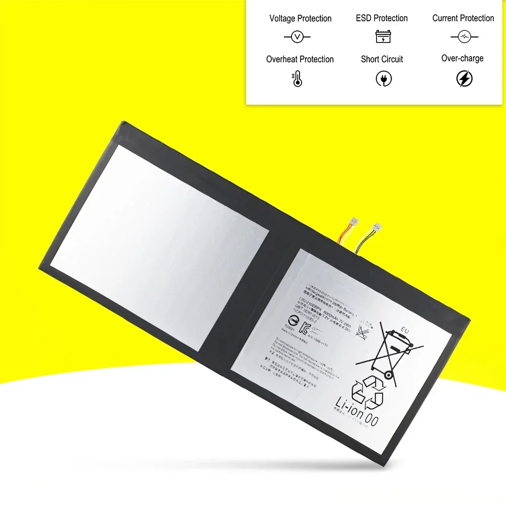 6000mAh For SONY Xperia Z4 Tablet Ultra SGP712 SGP771 LIS2210ERPX 22.8WH Battery