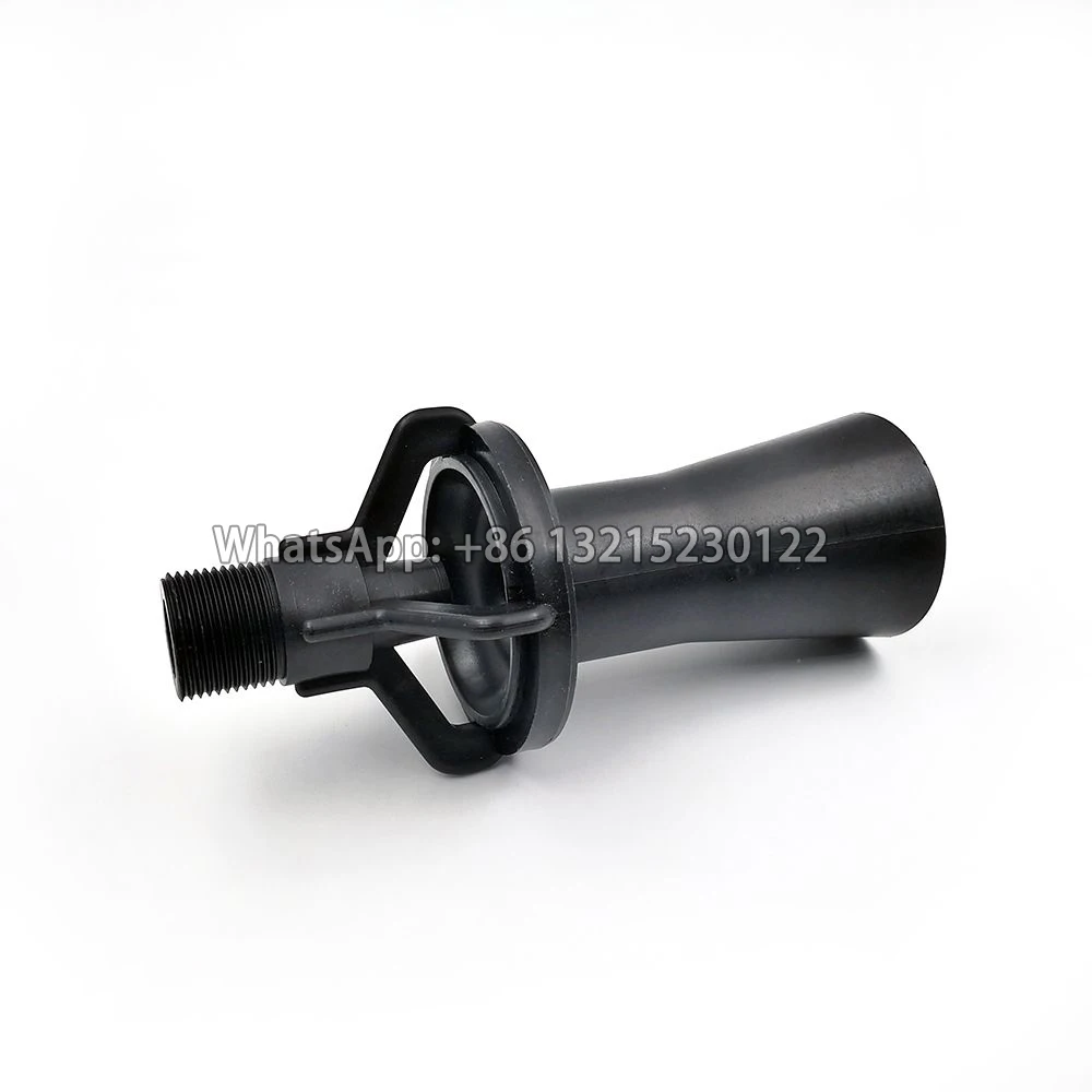 Venturi mixed-flow nozzle plastic PP stirring water spray cleaning machine water gun painting horn nozzle 1/4