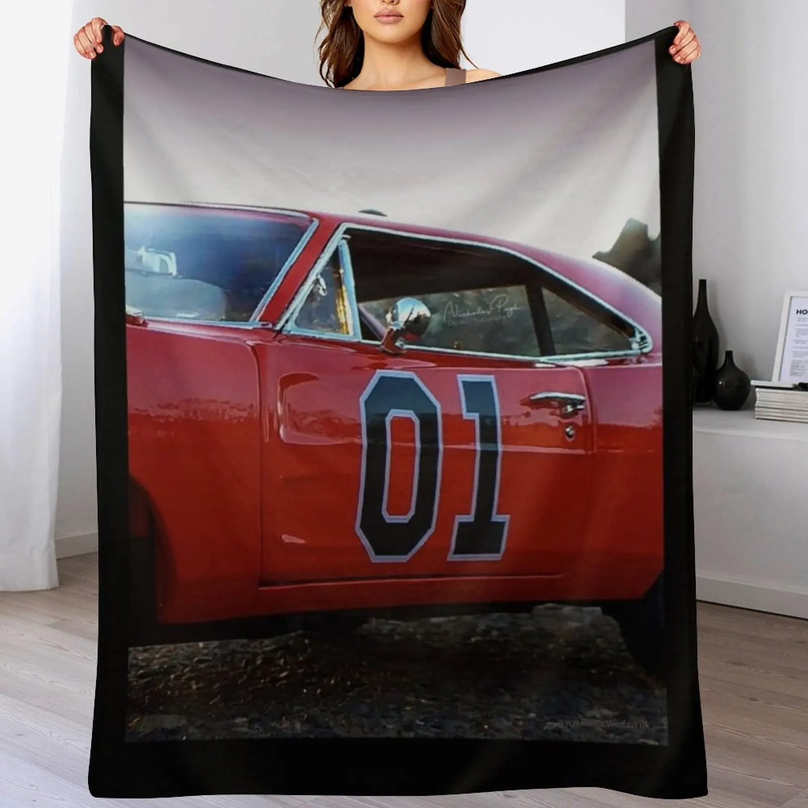 

General Lee Diecast Model Throw Blanket Furry Blankets For Bed Blankets