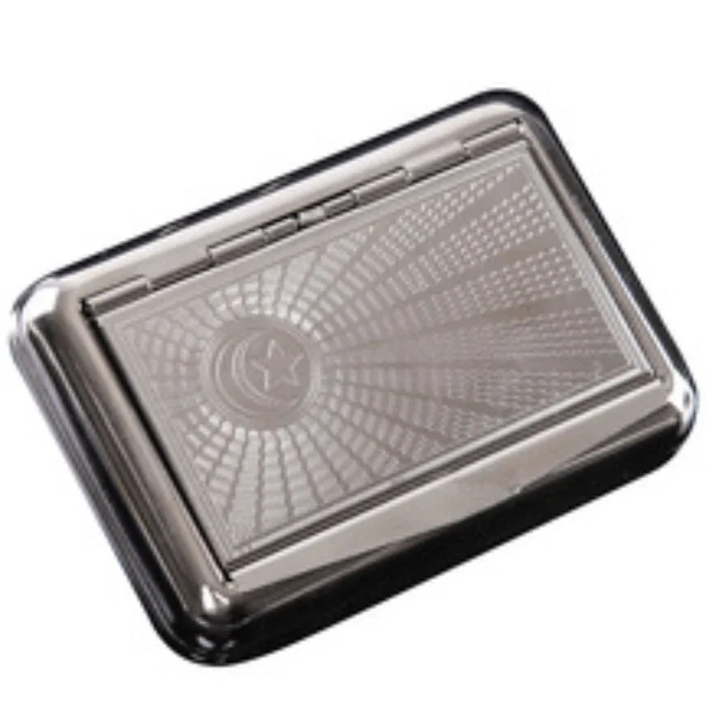 Tobacco Box Mini Portable Moisture Proof Cigarette Case Old-fashioned Dry Cigarette Box Metal Storage Smoking Accessories