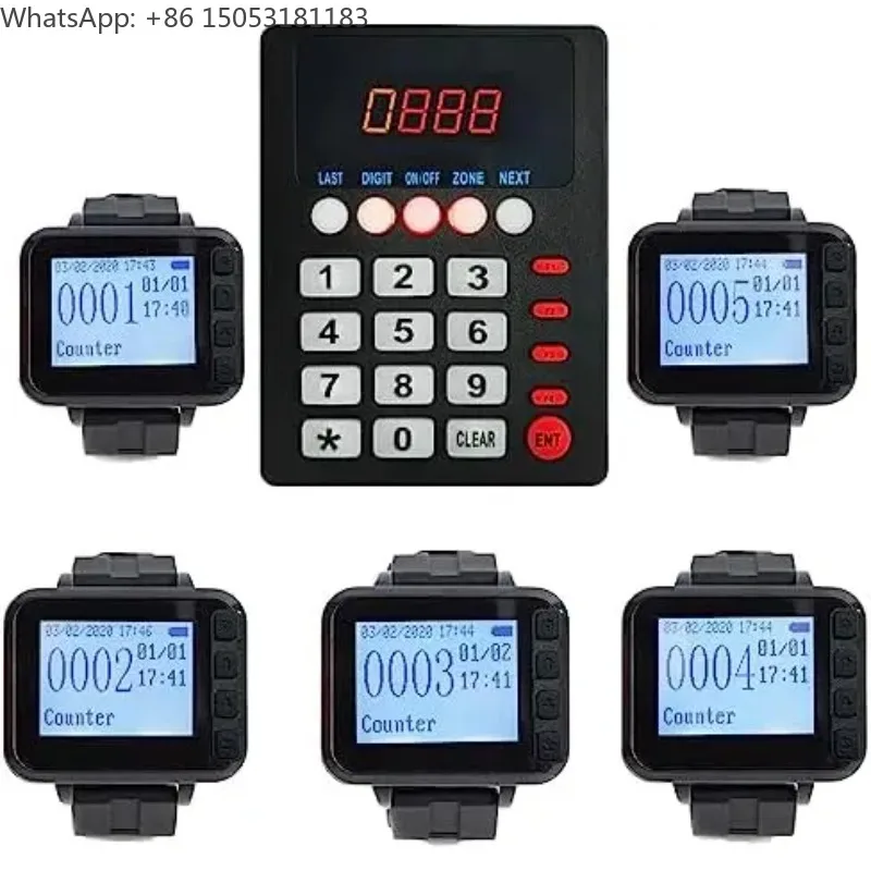 Restaurant Pager System Wireless Calling System Kitchen Paging Waiter System  to Call Waiter to Take Dishes