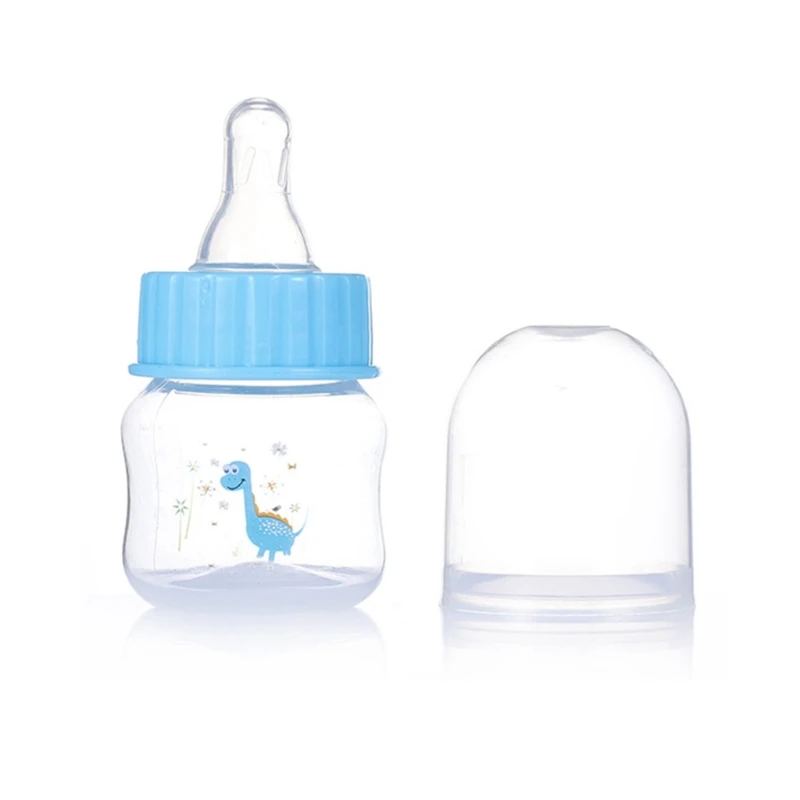 Botol susu esensial untuk bayi, botol susu esensial bayi baru lahir 50ml/1.7 ons botol menyusui kartun, botol hewan peliharaan untuk bayi baru lahir