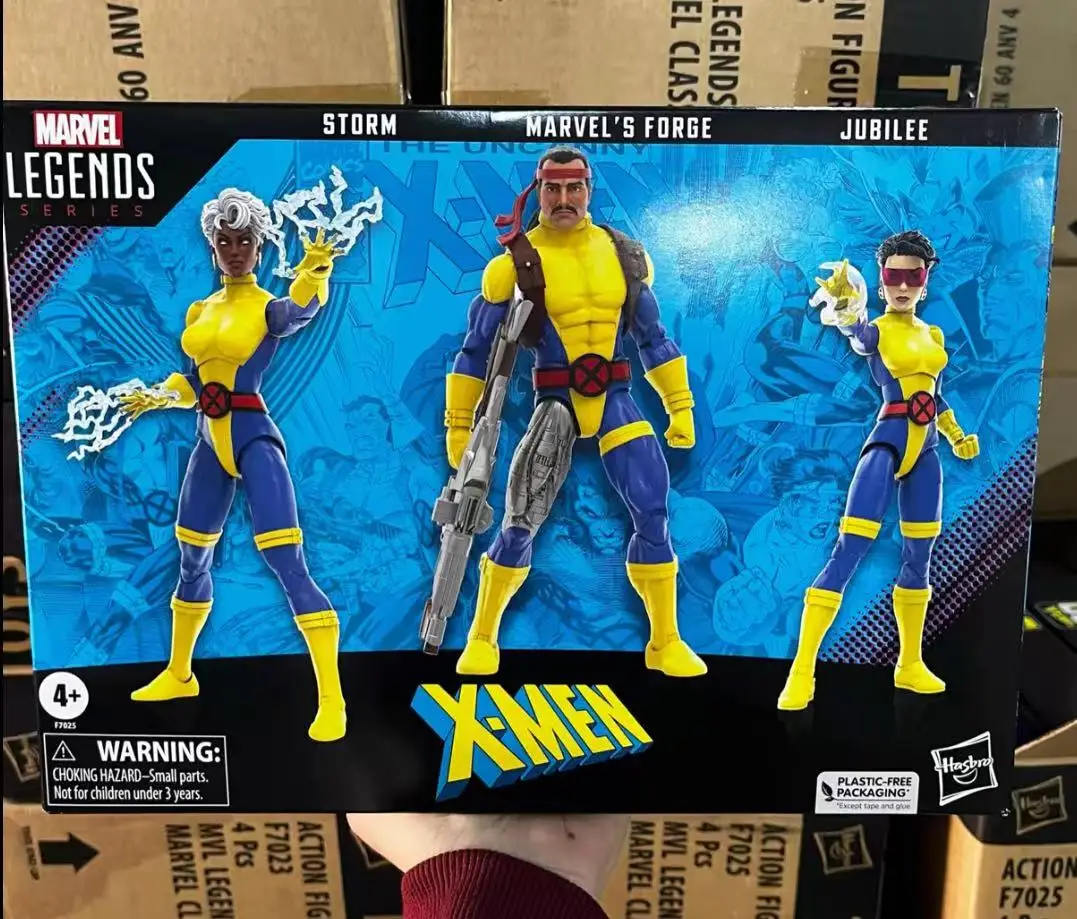 

In Stock, Hasbro Marvel Legends, Storm Girl, Julie, Li Qianhuan, Forger, Three-person Set, 6-inch, Movable Doll Model