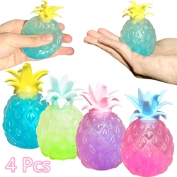 Decompression Pineapple Squeeze Toys Sensory Stress Relief Stretch Sensory Balls Anxiety Relief Fidget for ADHD Autism Gift