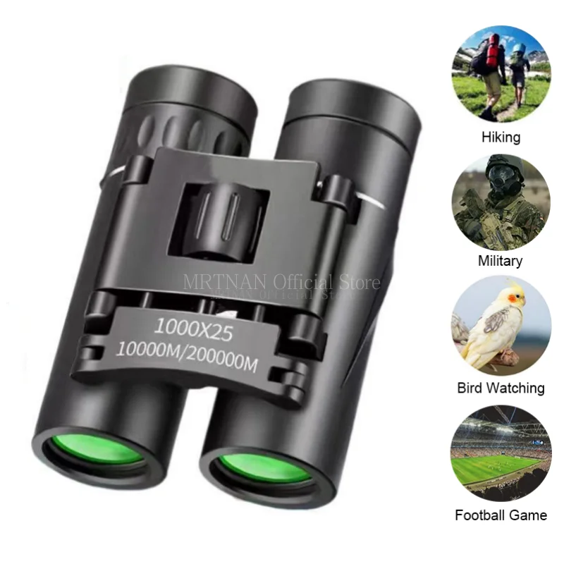 1000X25 Professional Binoculars High Magnification Low Night Night Vision Mini Portable Telescope For Camping Outdoor