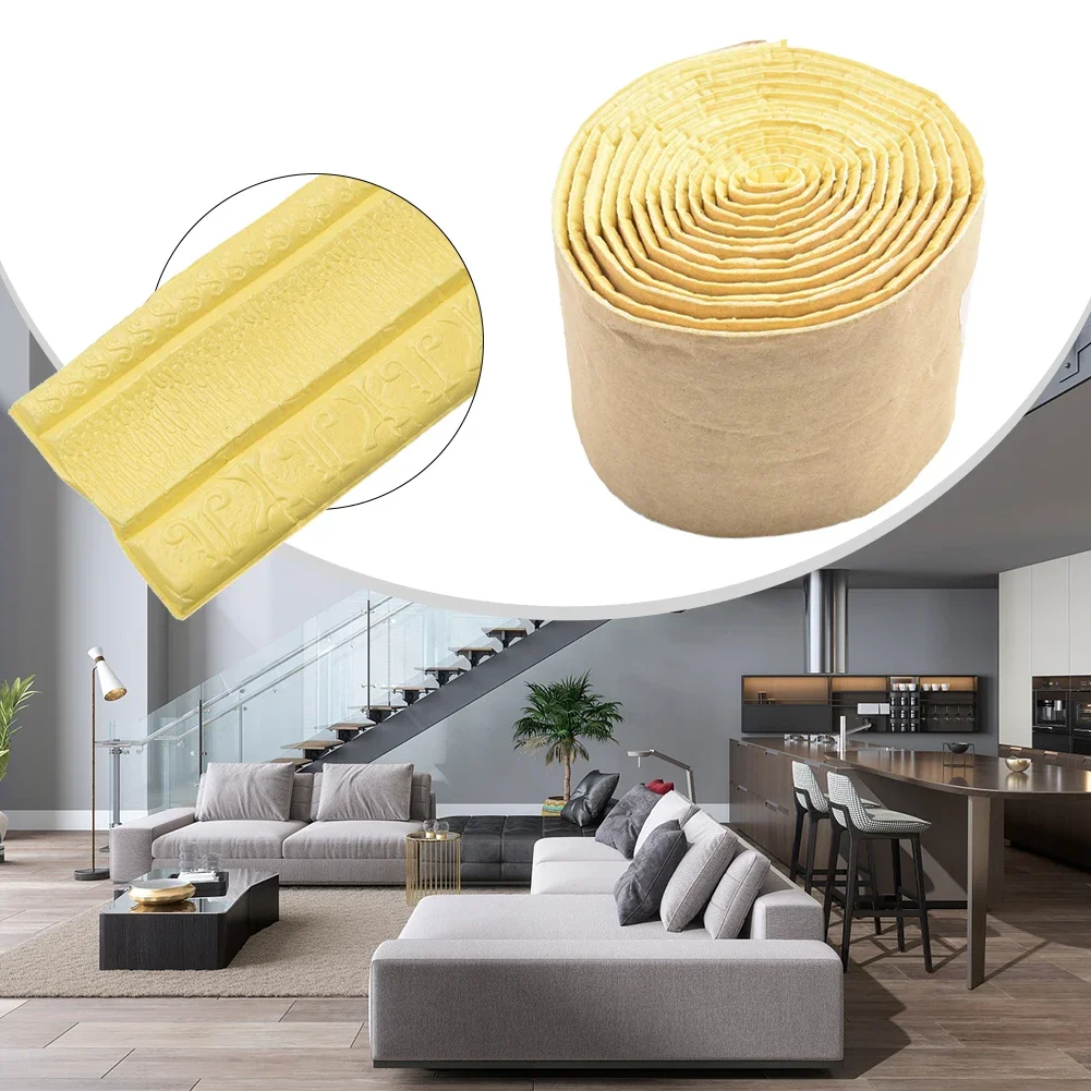 Flame Resistant Foam Molding Trim For Wall Edge Decoration Skirting Line Border And Background Frame Enhancement Tasks