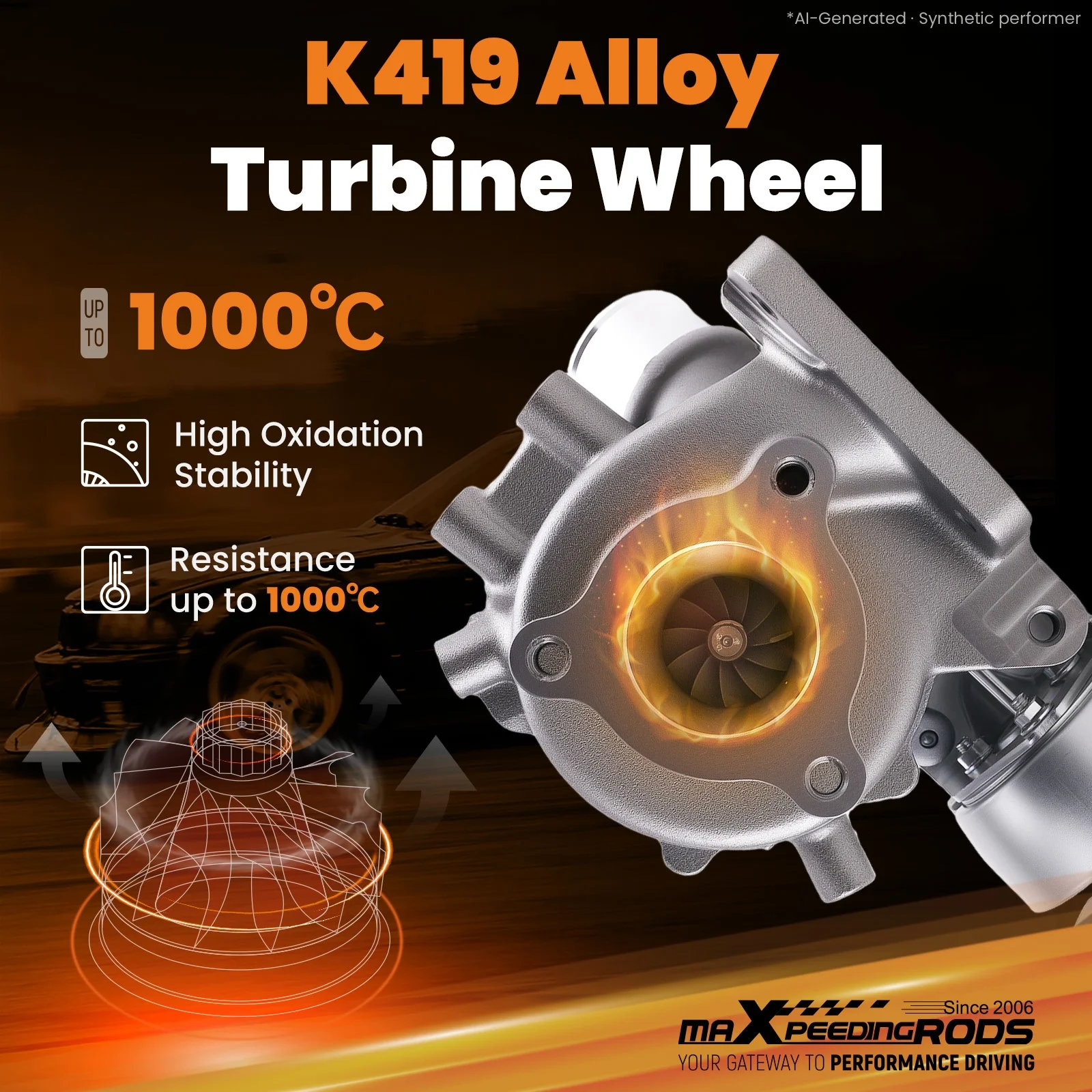 NEUER Billet-Turbolader für Fiat Fullback Pick-up 2.4 D 4N15 1515A322 Einzelstück – Detail 2