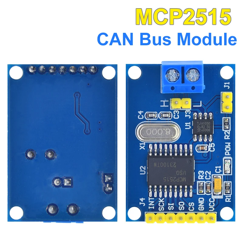 1/2PCS MCP2515 CAN Bus Driver Modulo Scheda TJA1050 Ricevitore SPI Per 51 ARM Modulo di Interfaccia Controller Per Arduino Kit FAI DA TE