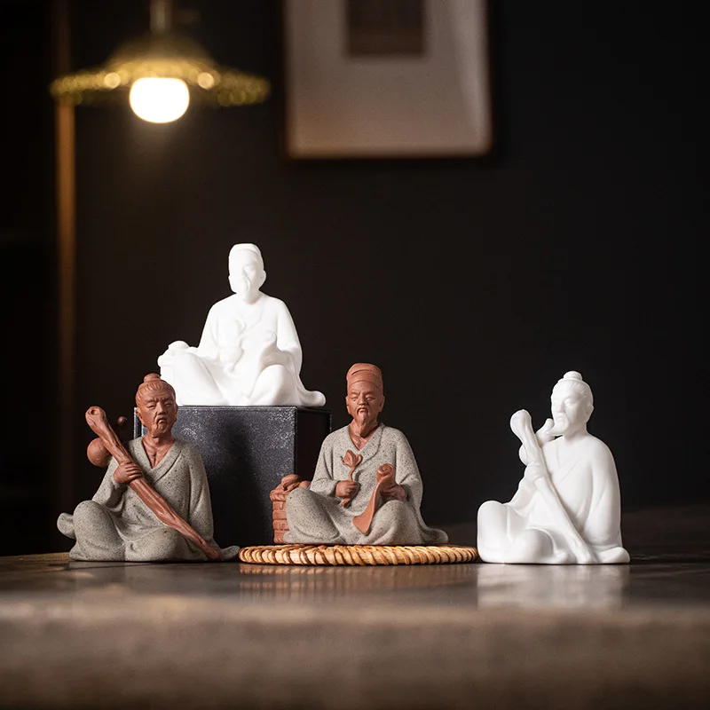 

Культура традиционной китайской медицины, фарфоровое украшение Hua Tuo Li Shizhen, древние знаменитые исторические фигурки фармацевта