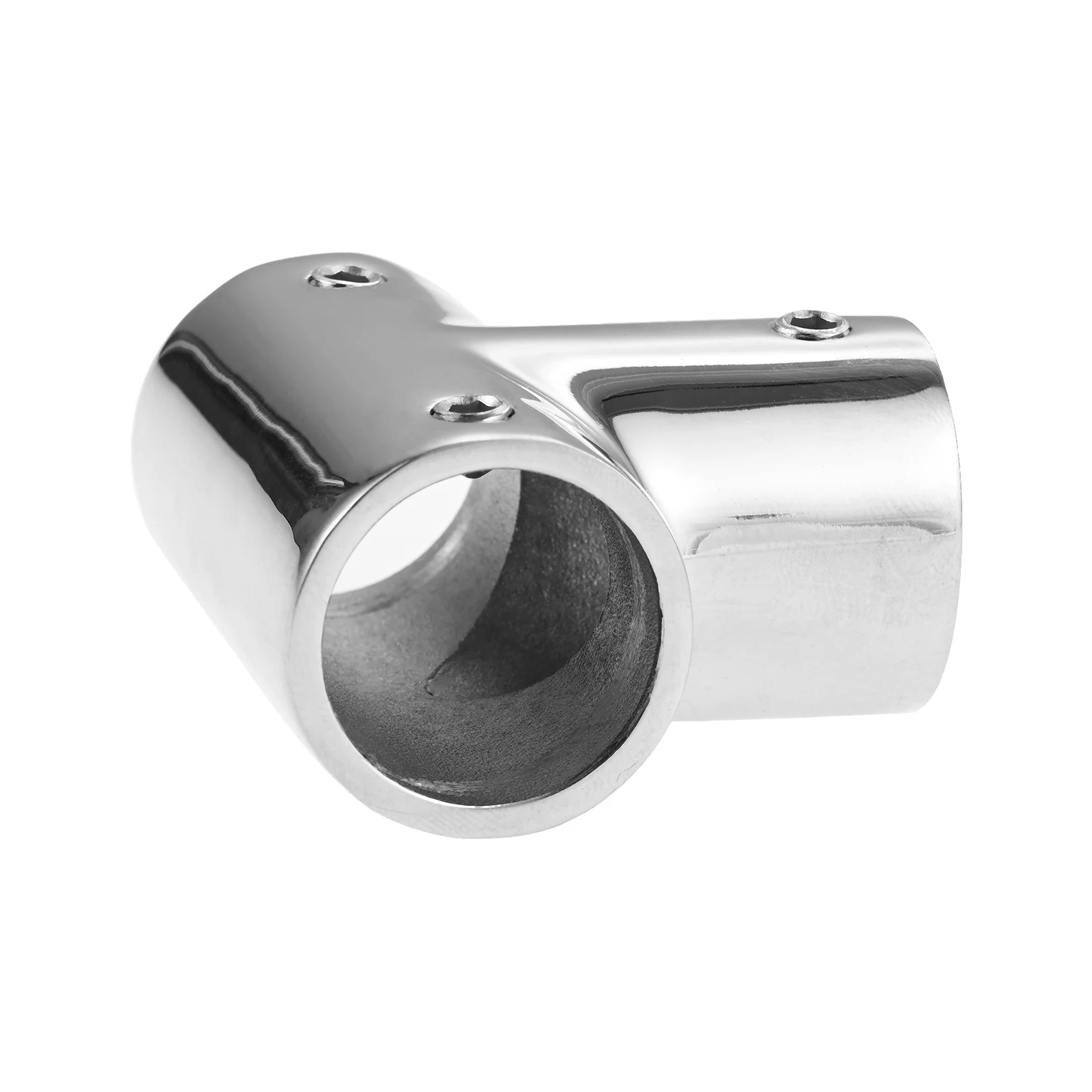2pcs Heavy Duty Boat Handrail Fitting 3-Way 90 Degree Tee Hardware 316 Stainless Steel Pipe Connector for 7/8 1 inch Pipe Tubing