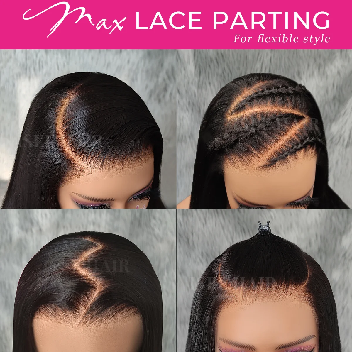 13x6 Wear Go Glueless Wig Silky Straight HD Lace Glueless Wig Human Hair Pre Bleached Knots Wig 7x5 HD Glueless Wigs Pre plucked image 3