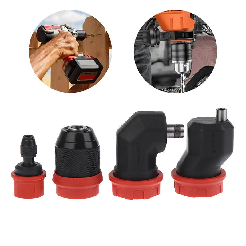 Portabrocas de conversión de taladro de liberación rápida, 1 unidad, para brocas hexagonales de 6,35mm, Compatible con taladros eléctricos con cable y inalámbricos