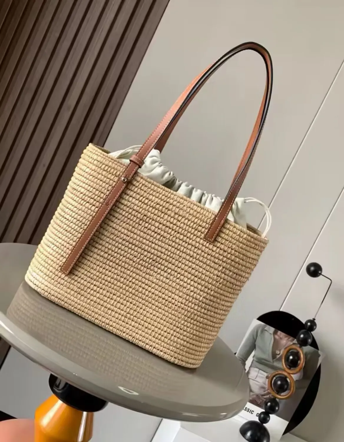 

Women Luxury Designer Bags Hand-Made straw bag Top quality