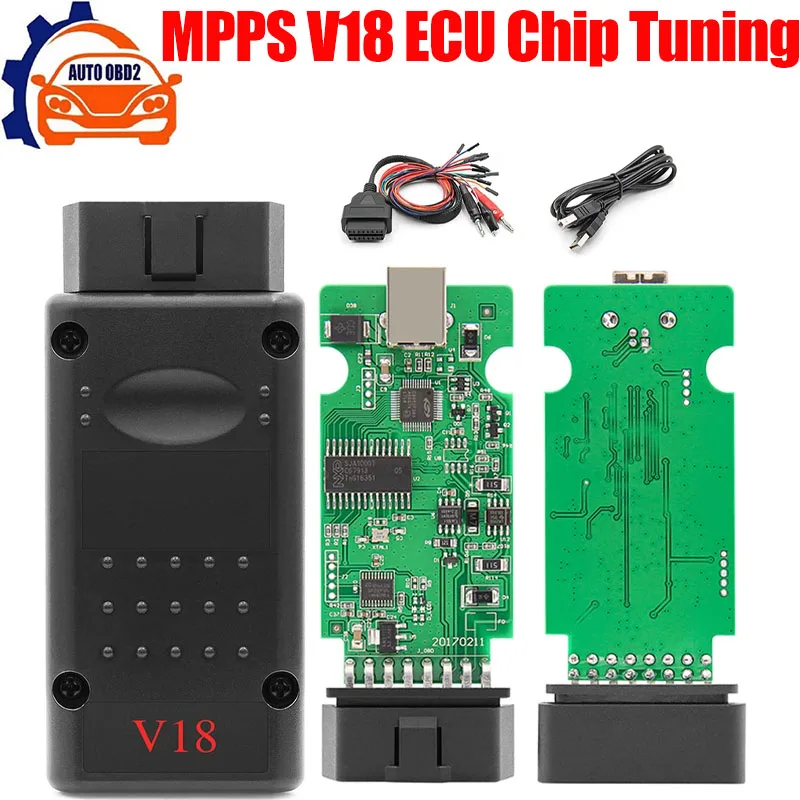 

Latest MPPS V21 Unlock Version Life Time Use Mpps V18 Full Chip With Breakout Tricore Cable OBD2 ECU Chip Tuning Scanner Tool