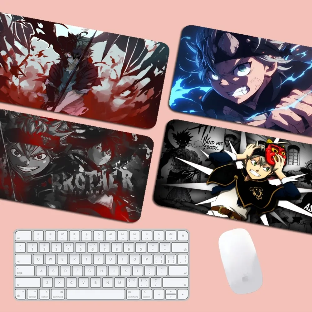 Black Clover Anime Mousepad Boy Pad Natural Rubber Gaming Mousepad Desk Mat Size For Gameing World Of Tanks CS GO Zelda