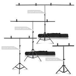 Soporte en forma de T para fotografía, sistema de fondo tripode con pantalla verde y llave cromada para estudio de fotos y vídeo