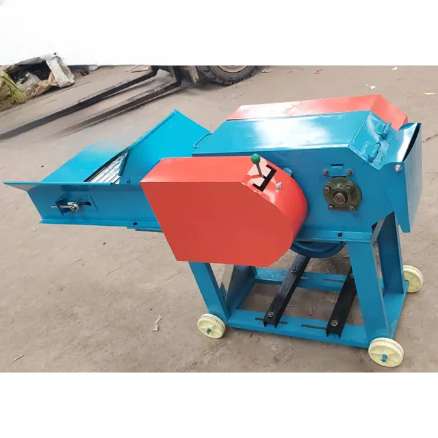 Agricultural Electric Fodder Silage Grinder Farm Portable Animal Feed Making Grass Straw Cutting Big Chaff Cutter Machine