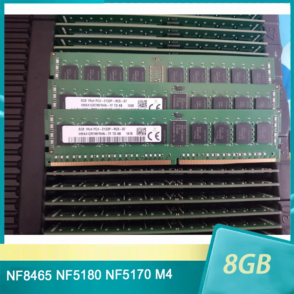 1 Pcs NF8465 NF5180 NF5170 M4 For Inspur Server Memory 8GB 8G DDR4 2133P ECC REG RAM