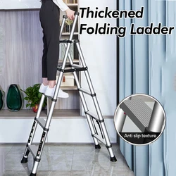 Home Folding Ladder Aluminium 5 Step Ladder Scaffolding Stairs Telescopic Ladders With Handle Portable Engineering Ladder ﻿