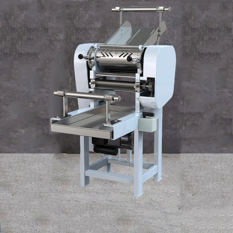 Rodillo eléctrico de masa de acero inoxidable, máquina de prensado de fideos, multifuncional y completamente automática, fabricante comercial de Pasta de escritorio