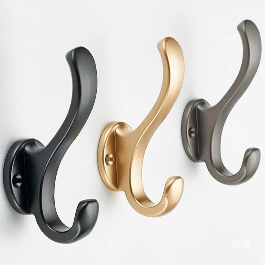 Wall-Mounted Alloy Hook Entrance Key Hanger Bedroom Coat Scarf Hanger Wall Hook for Entryway Bathroom Kitchen Крюк стены