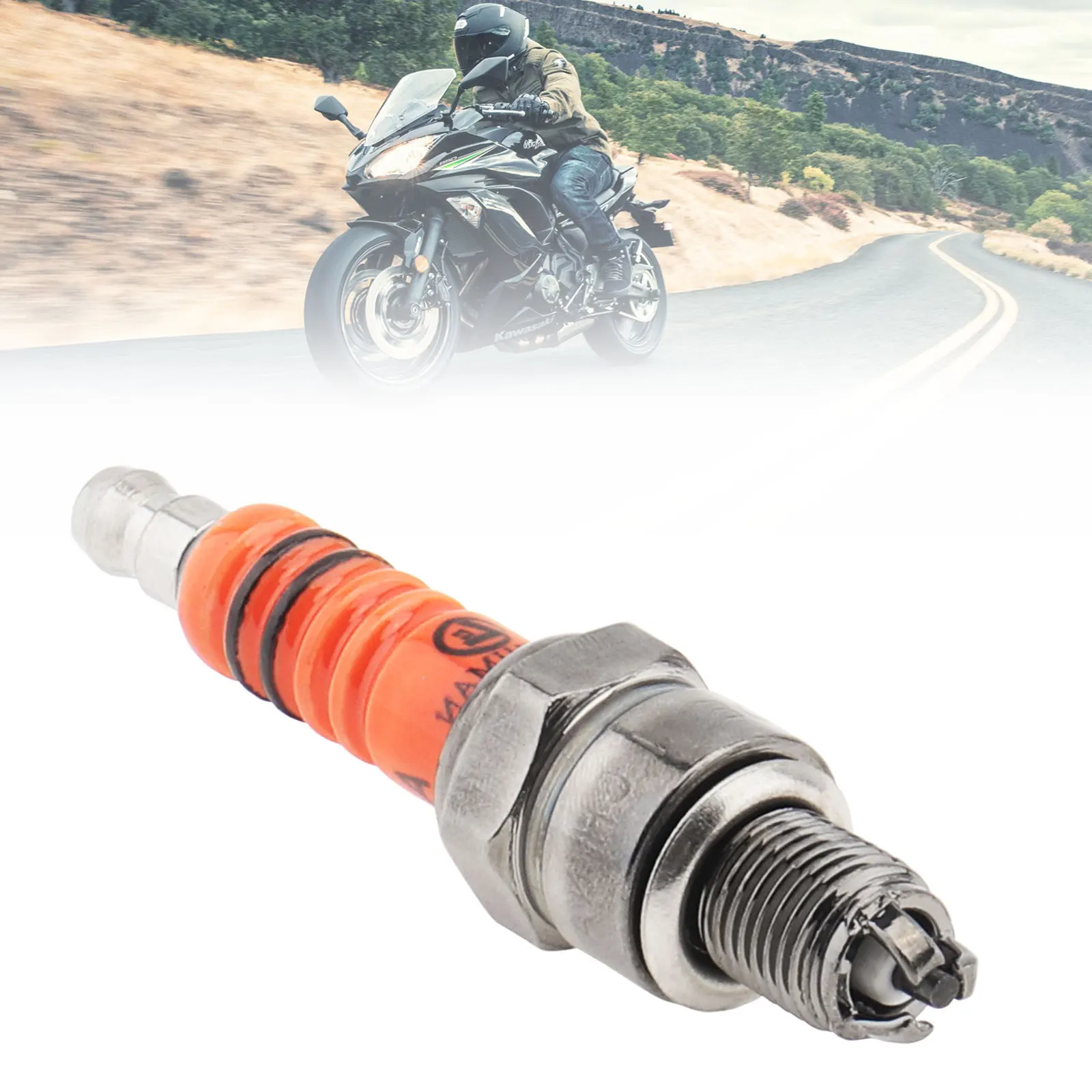 

69mm Modified A7TJC Spark-Plug Three Nozzle Fit for 110CC Motorcycle / Beam Car GY6 / 125CC