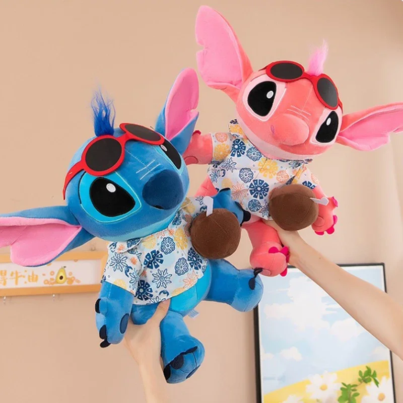 30/80cm Lilo and Stitch Disney Plush Toys Anime Plushie Stich Dolls Kawaii Summer Hawaii Angel Stuffed Gift Children Christmas