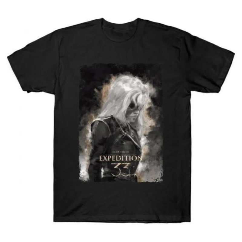 Painted Alicia Clair Obscur Expedition 33 Gift for gamer 100% cotton printed tee Short Sleeve Graphic T-Shirt All size tops