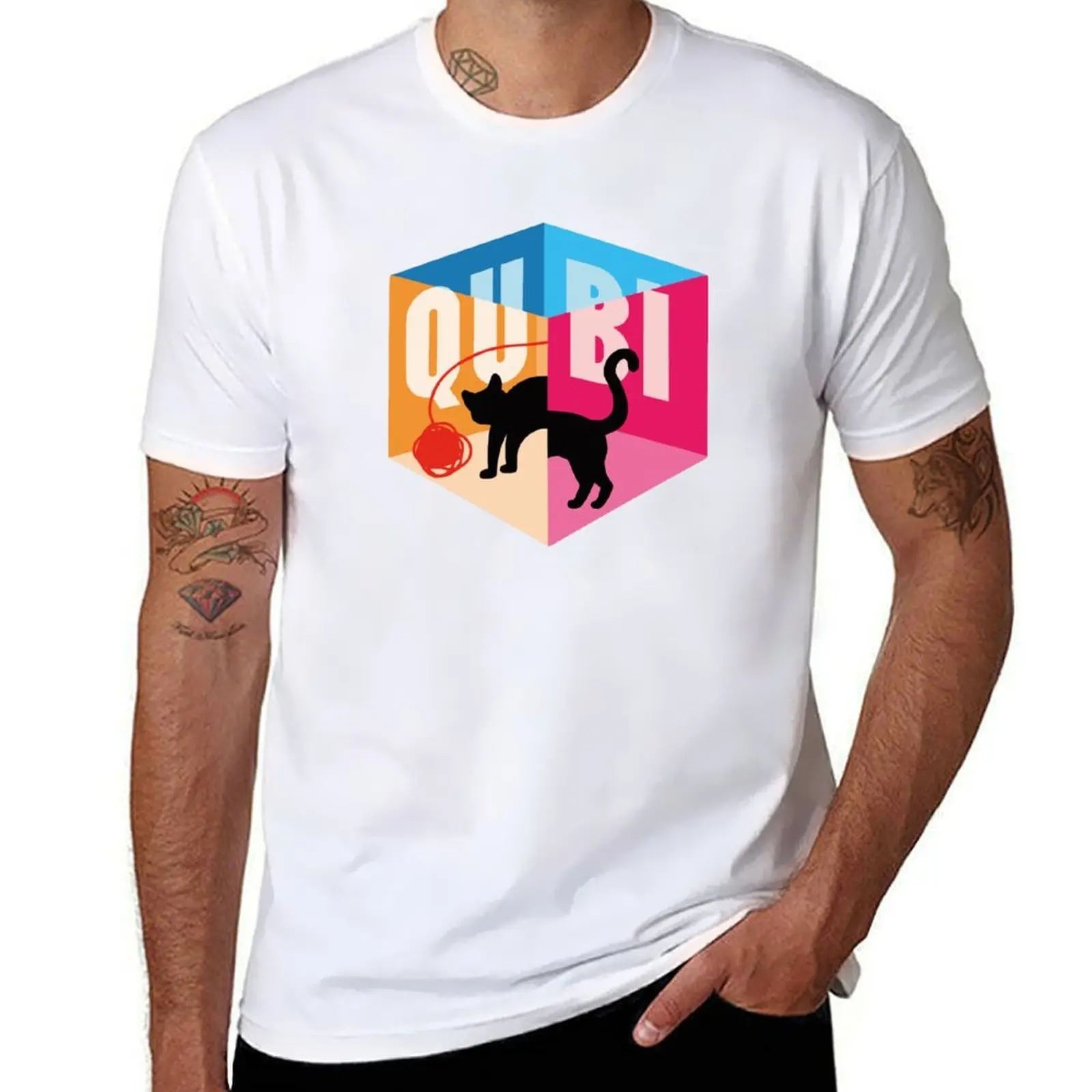 

QUBI T-Shirt man t shirts for men man t shirt cotton T-Shirt